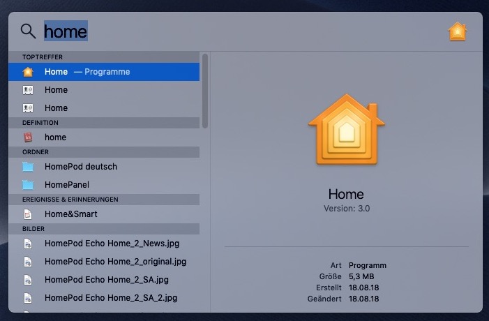 HomeKit am Mac 01