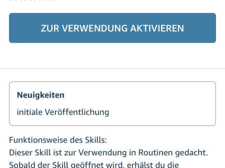 Skill Briefkasten Benachrichtigung aktivieren