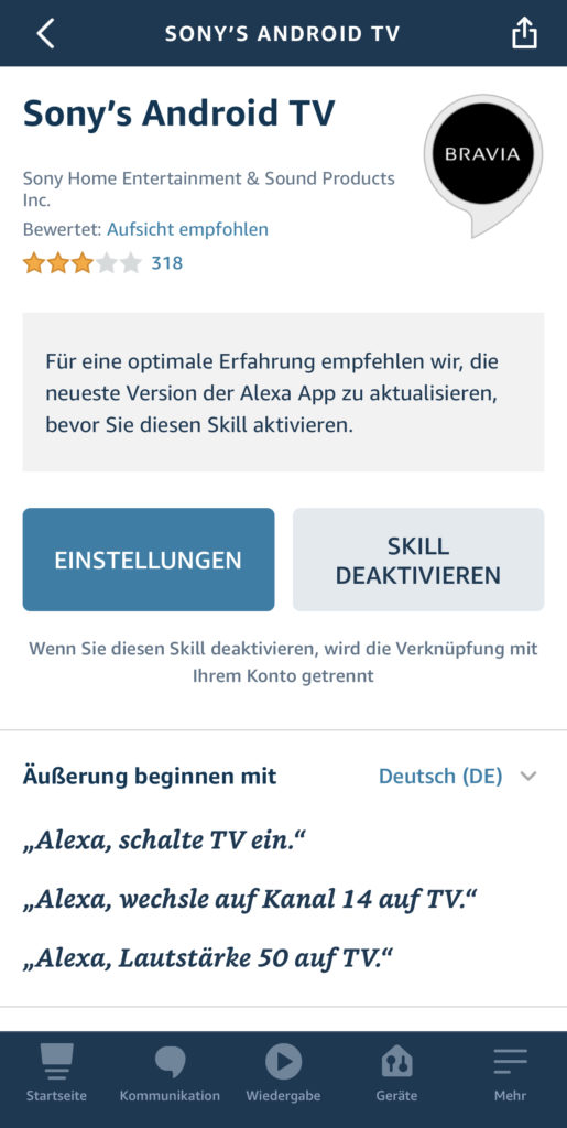Alexa App