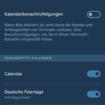 Alexa Microsoft Kalender Schritt 4 Kalenderauswahl
