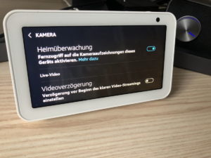 Überwachungsfunktion Heimüberwachung Einstellungen