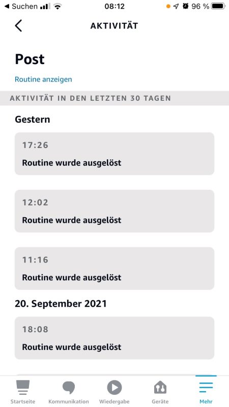 Routine Aktivität