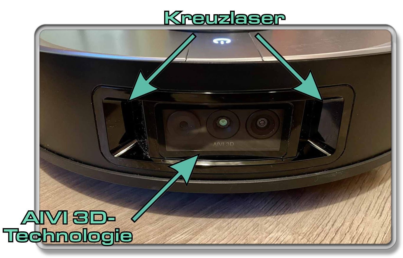 ECOVACS hat beim X1 OMNI die TrueDetect 3D- und die AIVI-Technolgoie vereint.