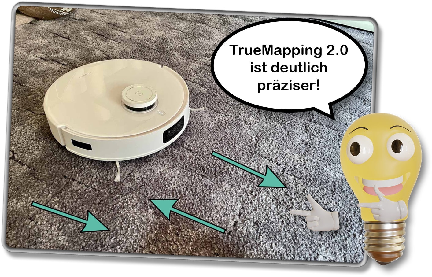 Die neue Navigationstechnologie TrueMapping 2.0 ist viel präziser als der Vorgänger.