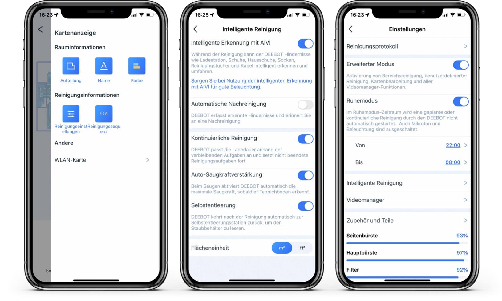 ECOVACS DEEBOT T9 - App - Reinigungsplan