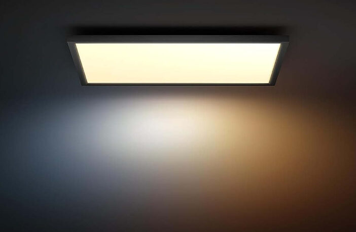 Philips Hue White Ambiance Aurelle Panelleuchte mit schwarzem Rand