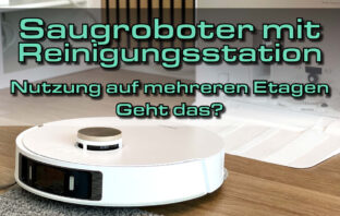 Saugroboter mit Station Etagen
